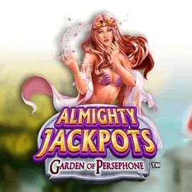 Almighty Jackpots: Garden of Persephone logo by Novomatic at Corgibet Casino
