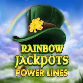 Rainbow Jackpots Power Lines logo – Jackpots by Red Tiger Gaming at Corgibet Casino