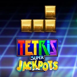 Tetris Super Jackpots online game logo by WMS on corgibets.eu